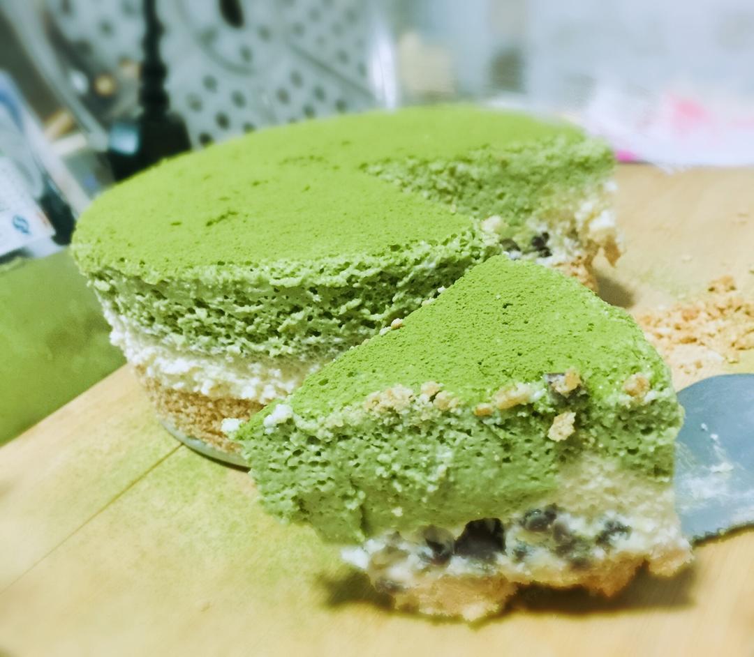 抹茶红豆冻芝士