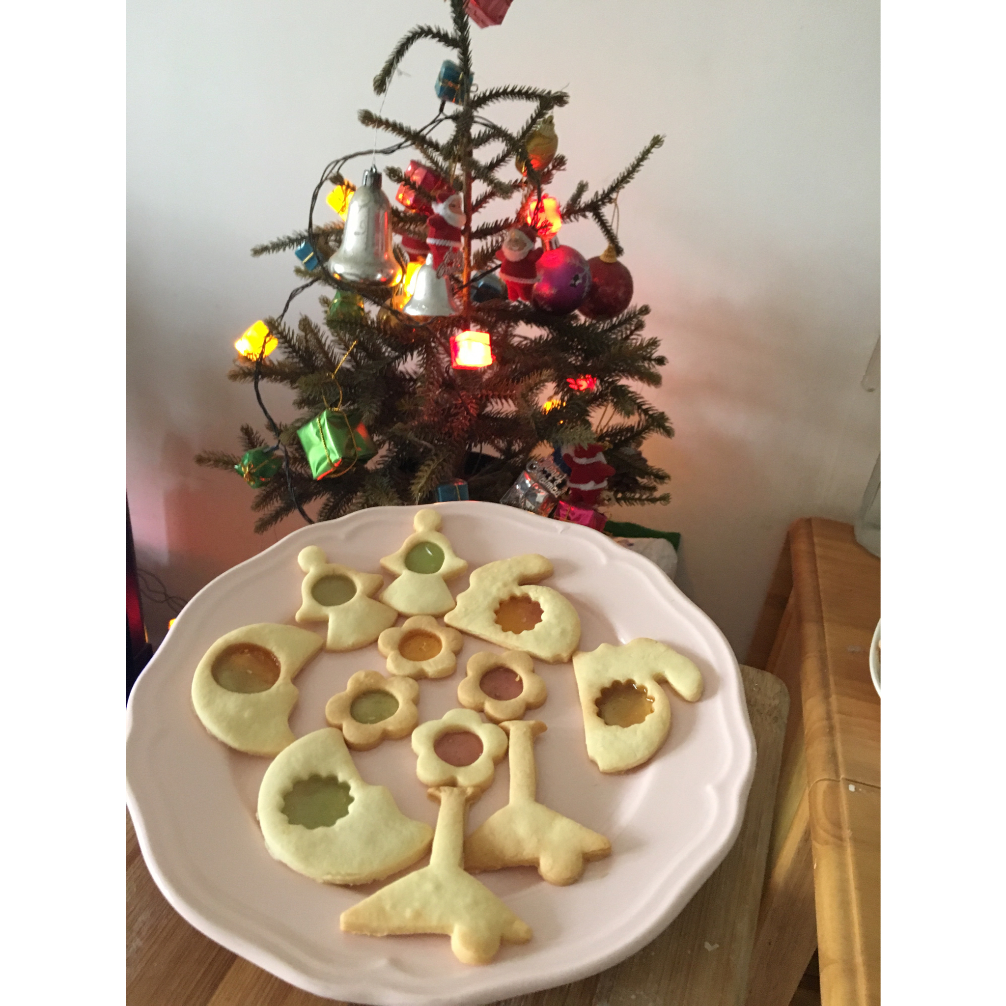 圣诞透明糖心饼干