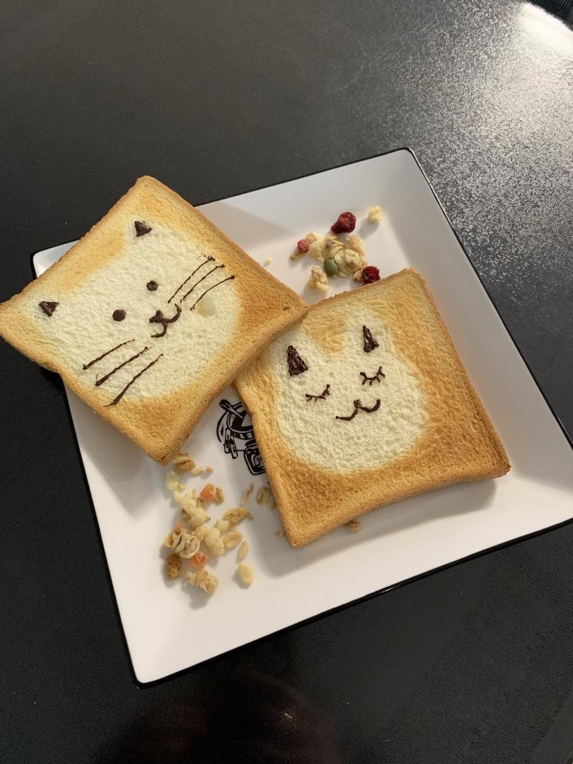 可爱到犯规的手绘烤吐司🍞巨简单❗️孩子最爱❗️
