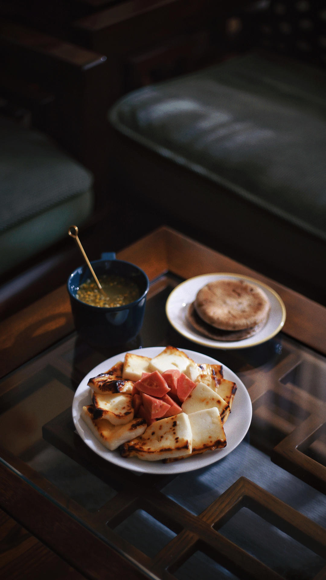 空气炸锅版烤蒙古奶豆腐