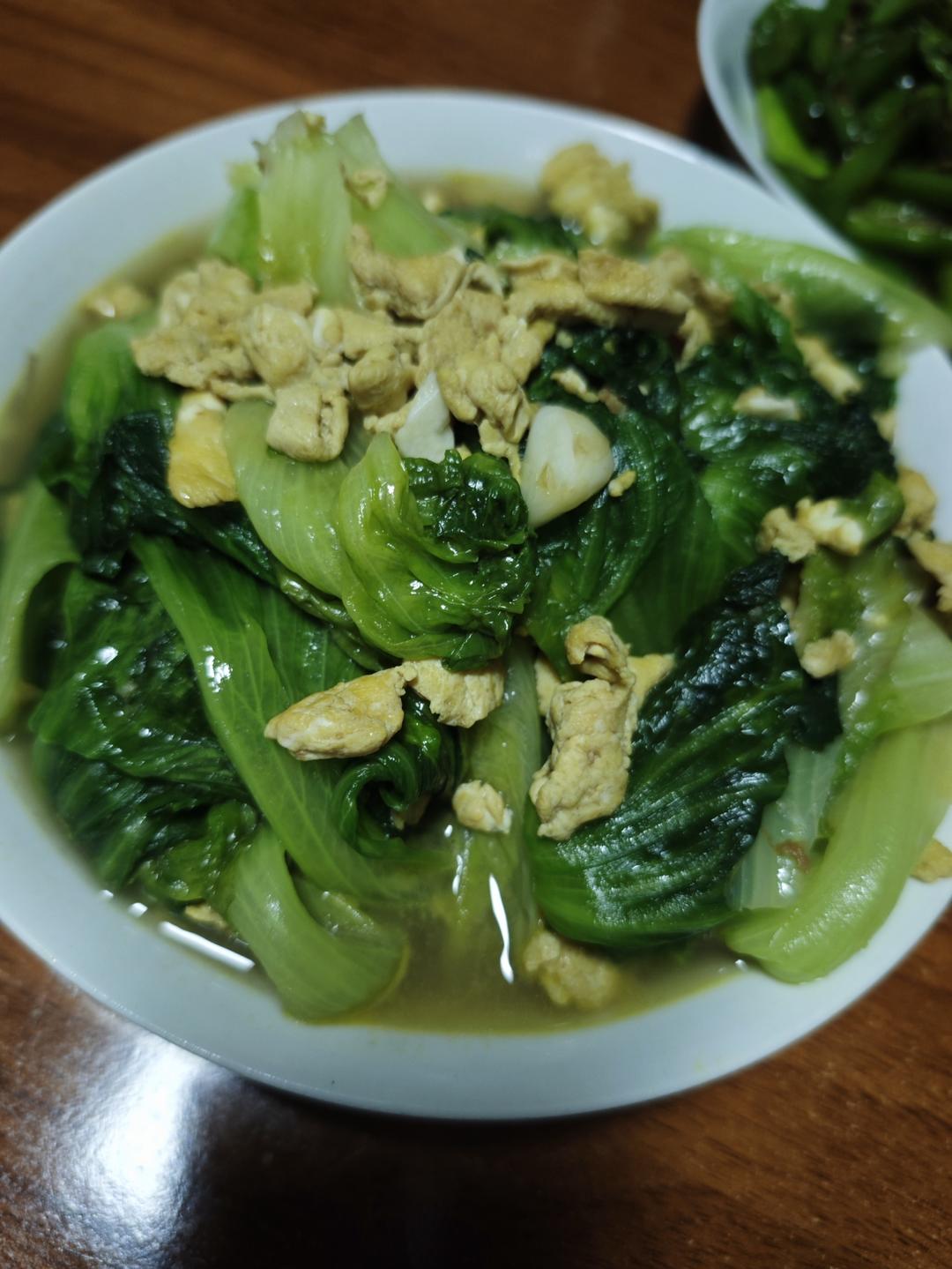 生菜炒鸡蛋很下饭🌶️