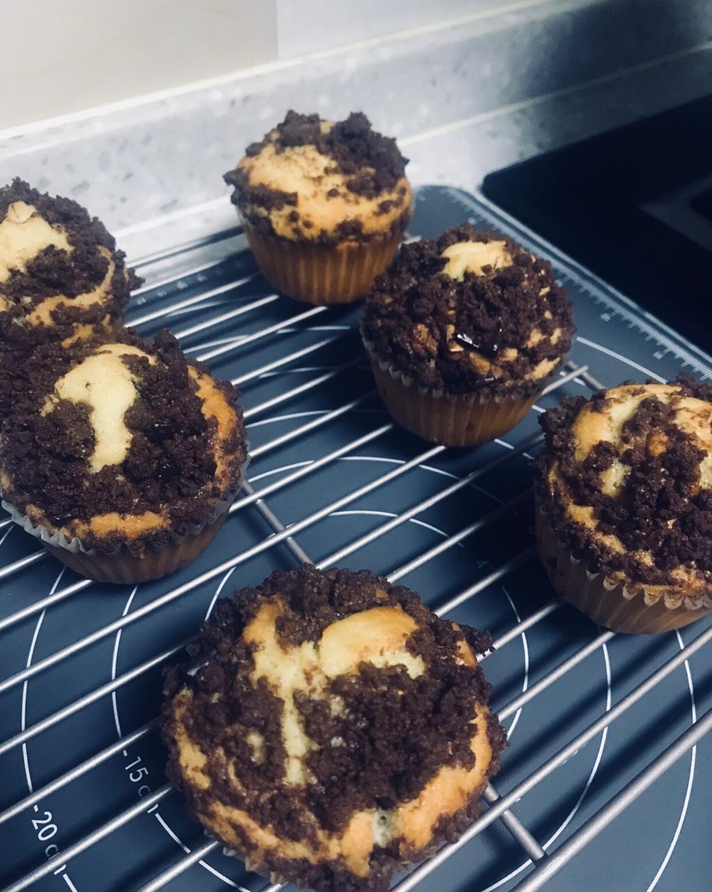 巧克力酥顶玛芬蛋糕 Choc Chip Muffins