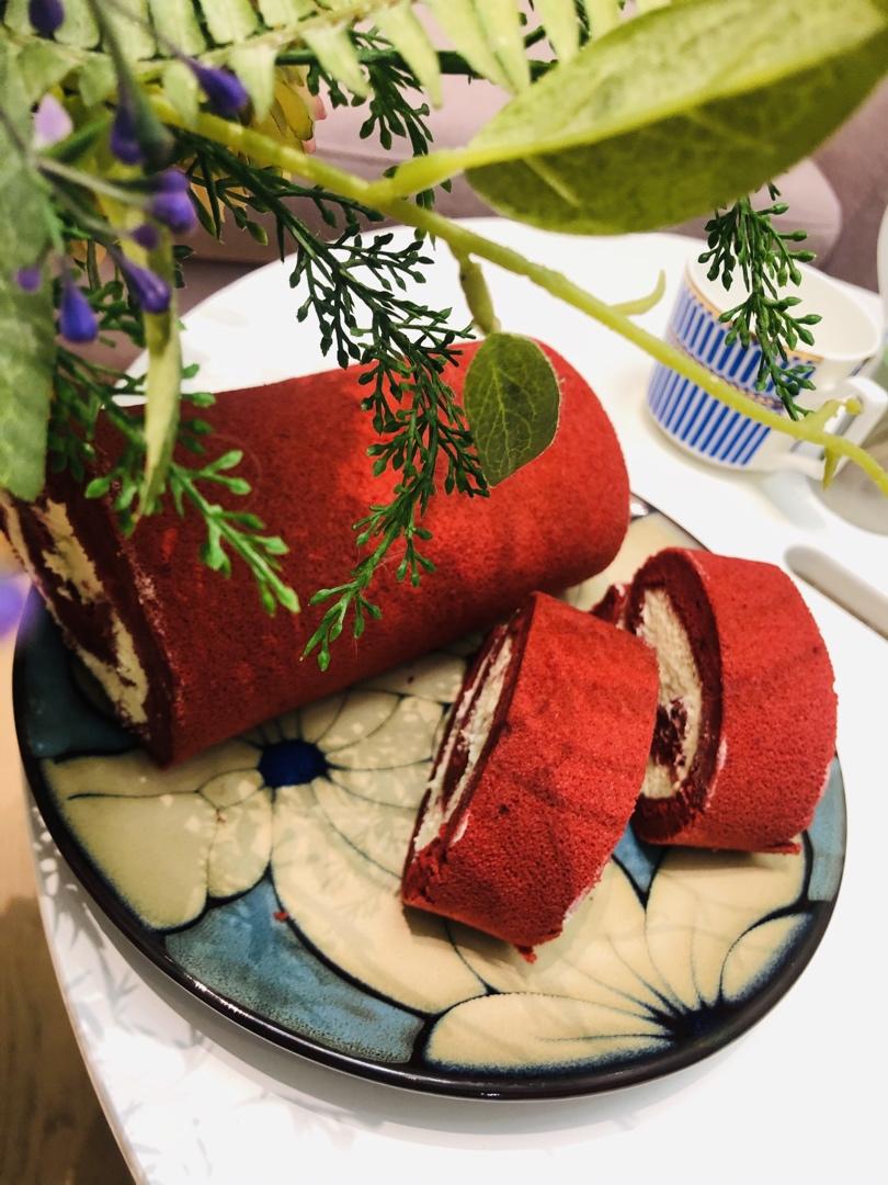 红丝绒蛋糕卷（超详细）