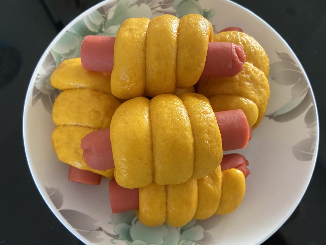 快手火腿卷～一次发酵