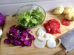 三星全智贤冰箱SmartLogger之蔬菜沙拉的做法 步骤2