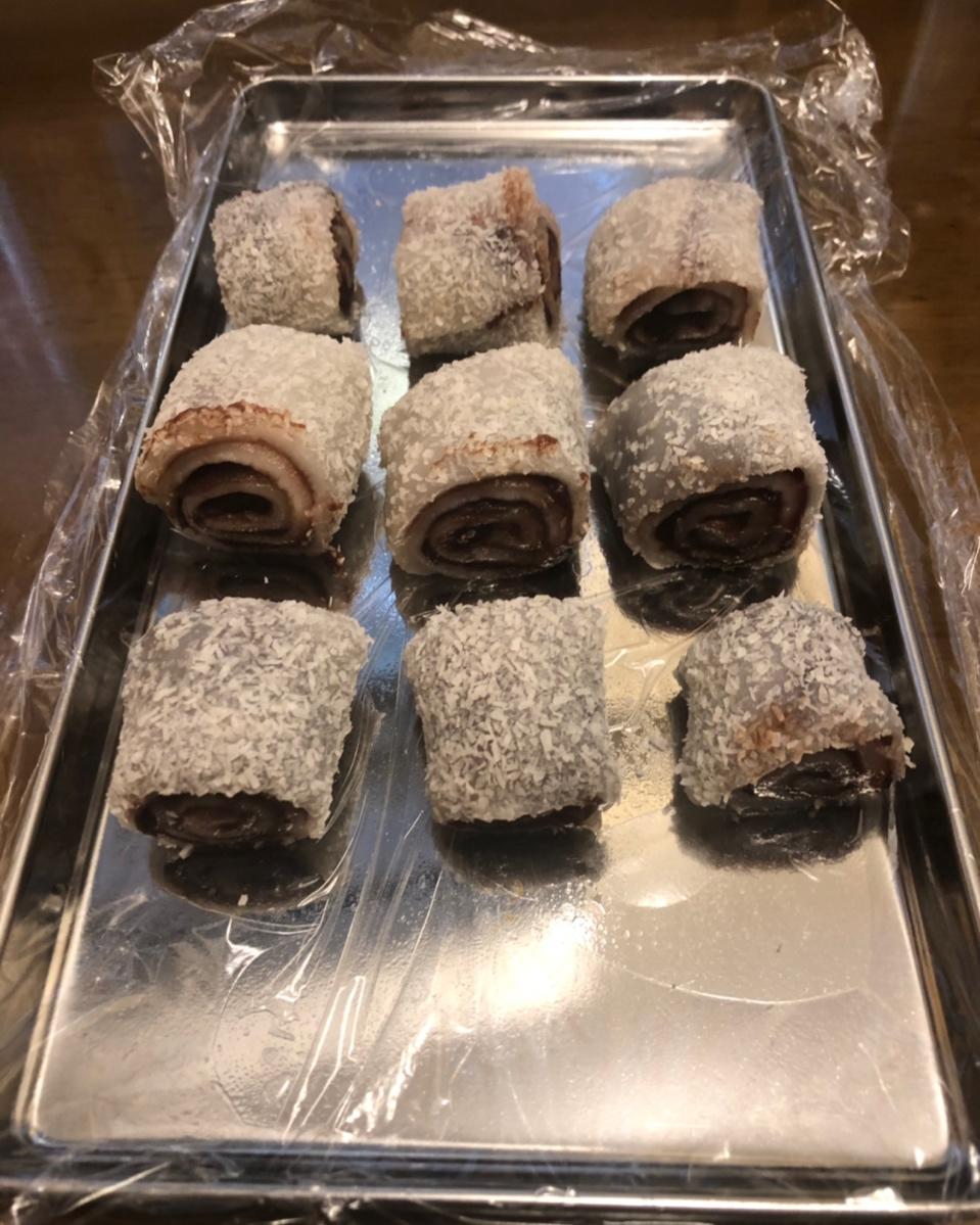 零失败！巨好吃的椰蓉豆沙糯米卷！