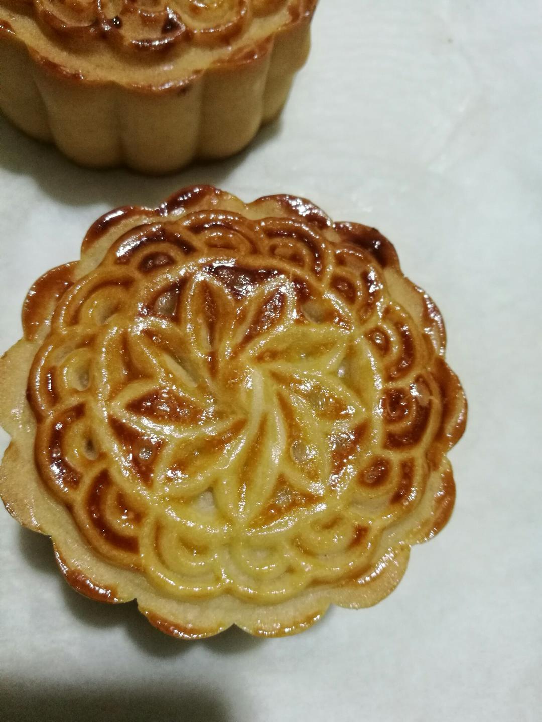 抹茶蜜豆月饼
