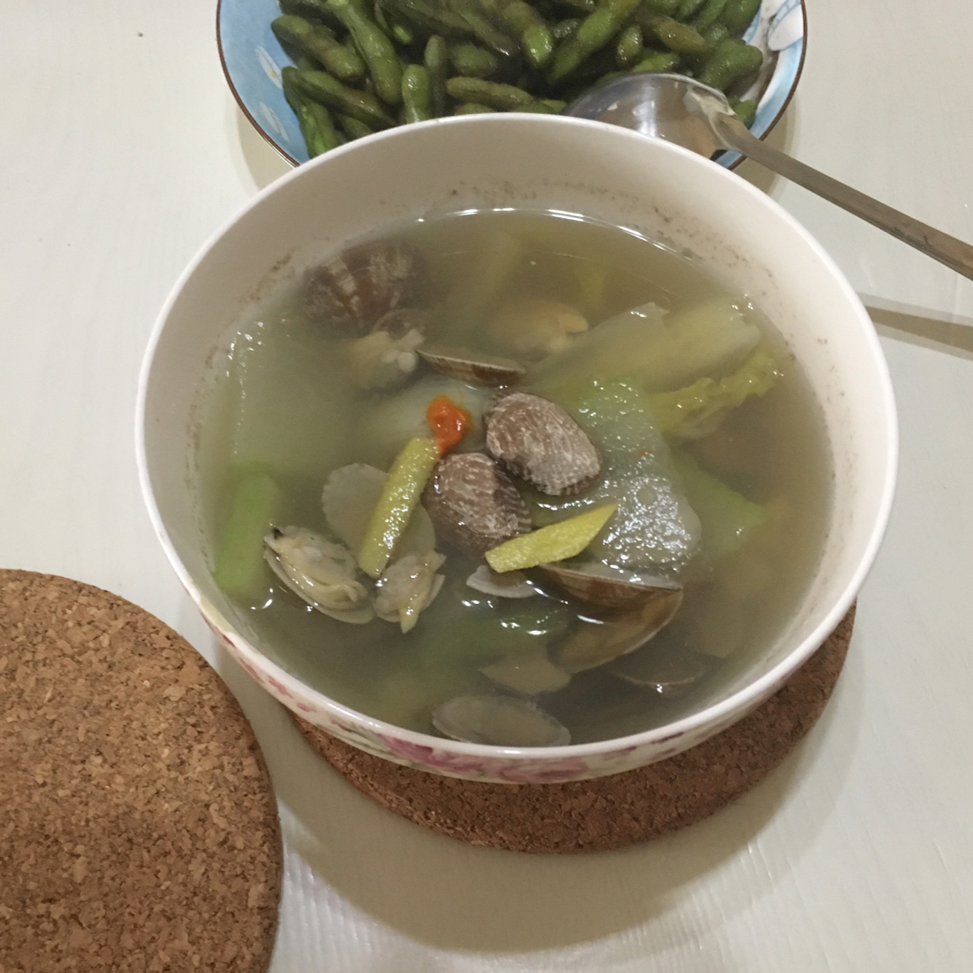 冬瓜花蛤汤