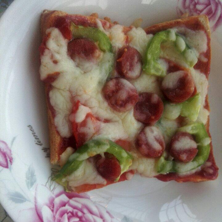 吐司培根小批萨