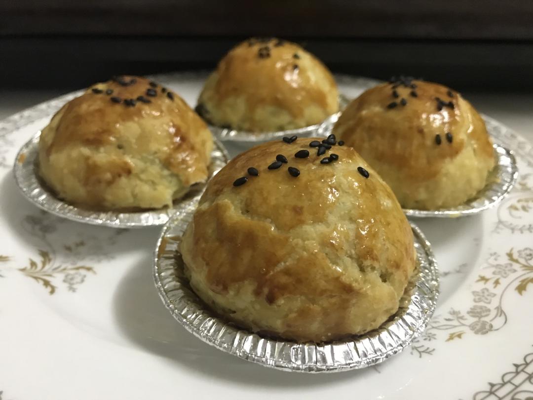 懒人版蛋黄酥（蛋挞皮版）