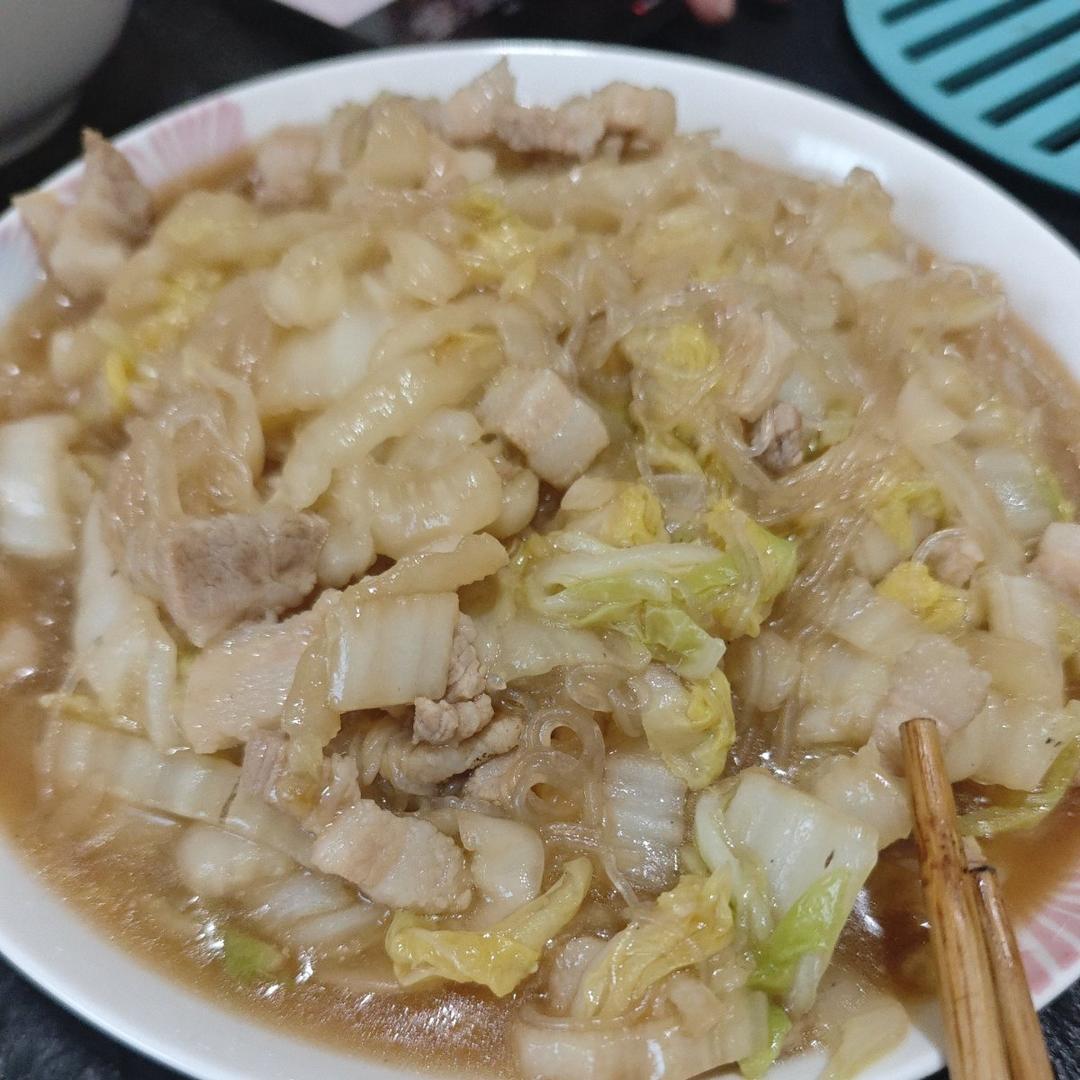 白菜炒肉