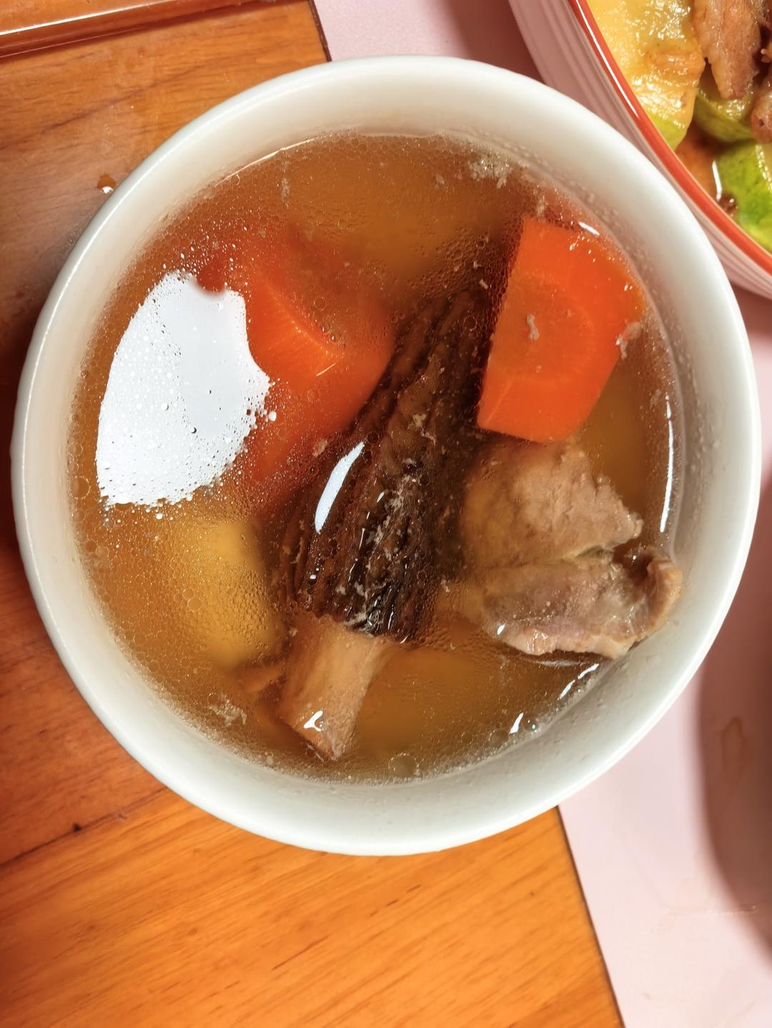 羊肚菌淮山汤