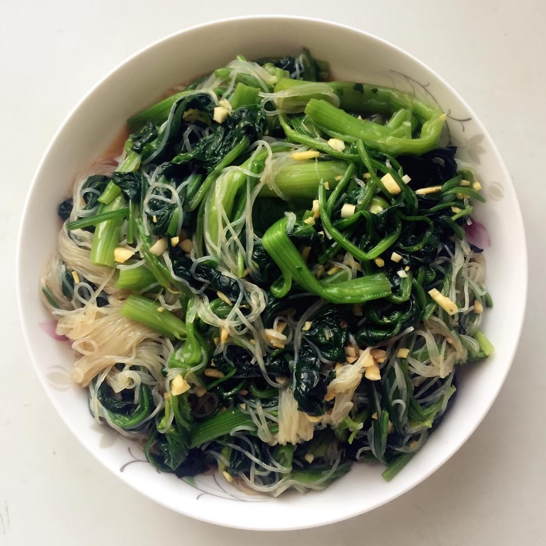 菠菜拌粉丝