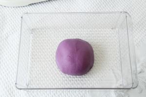 料多多紫薯麻薯软欧包的做法 步骤4