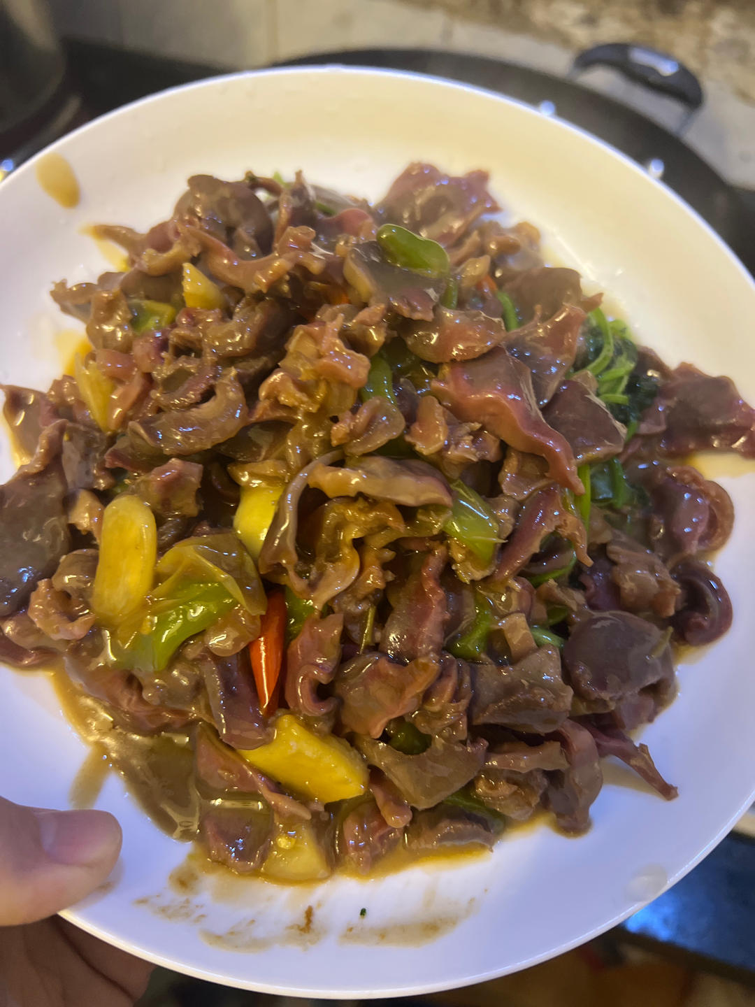 爆炒鸭胗