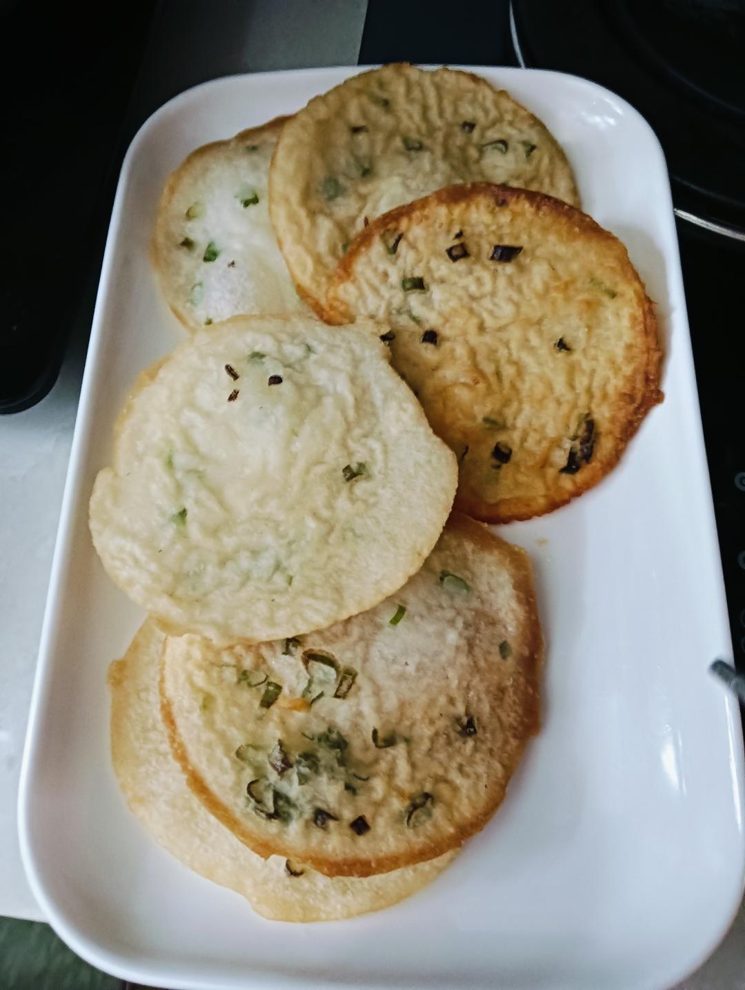 长沙小吃 葱油粑粑（葱油米浆饼）