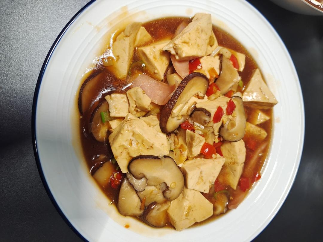 超简单还减脂 香菇烧豆腐