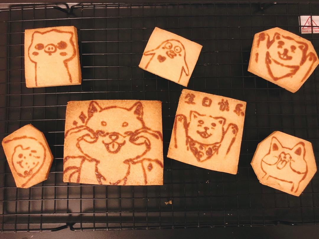 巧克力转印曲奇（不会画画也可以！绝对投食神物！）