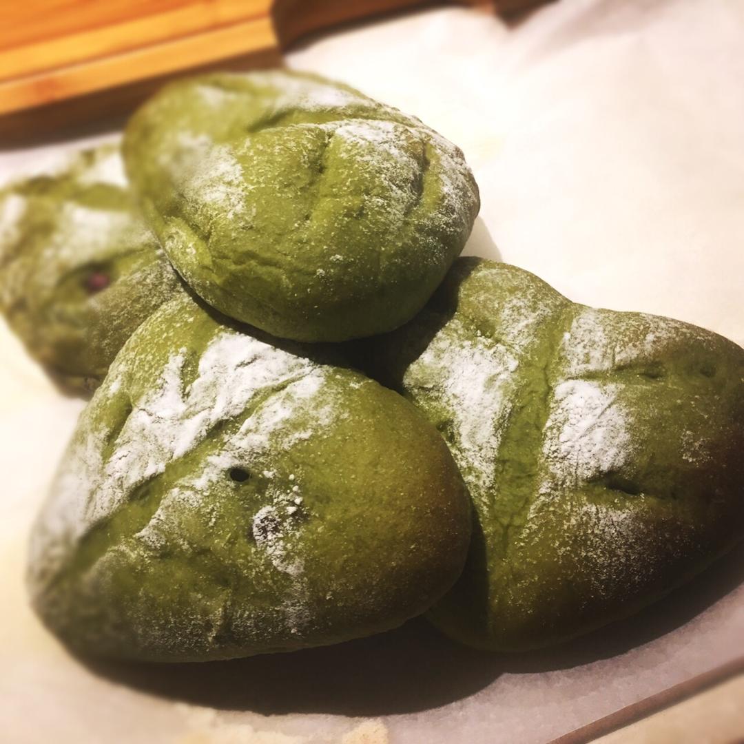 抹茶红豆软欧（植物油低脂版）
