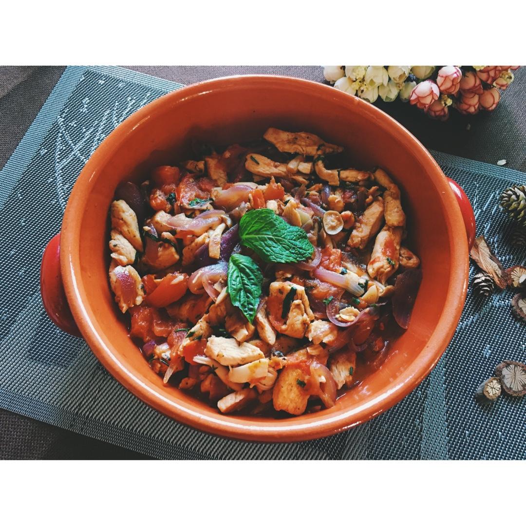 番茄炖鸡胸丨健康·三餐