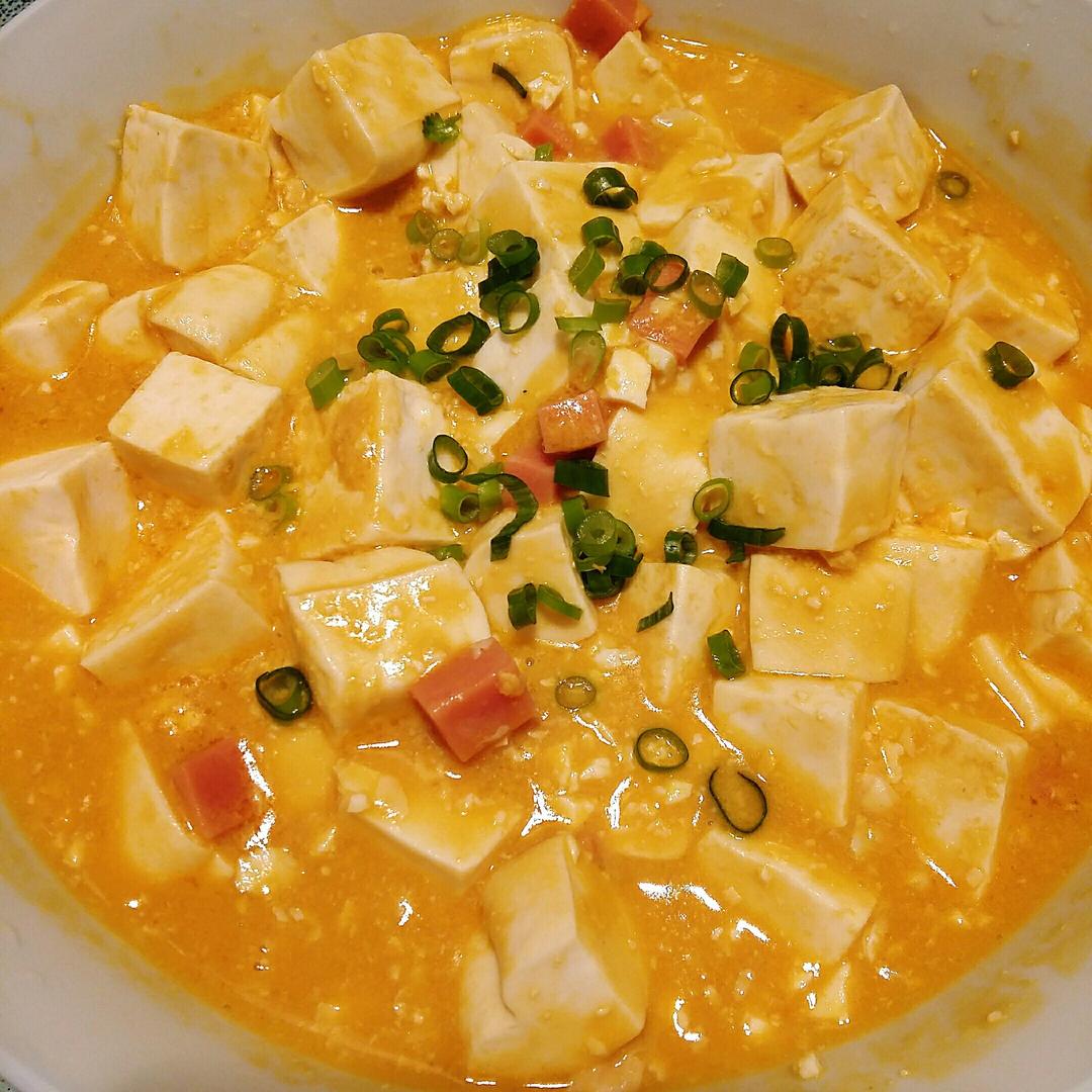 老丁的私房菜-蟹黄豆腐