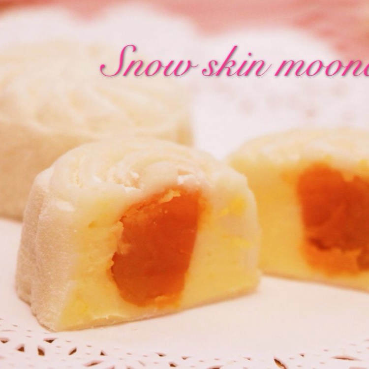 奶酪榴莲冰皮月饼 奶酪果酱Ice Moon Cakes with Durian & Cream Cheese