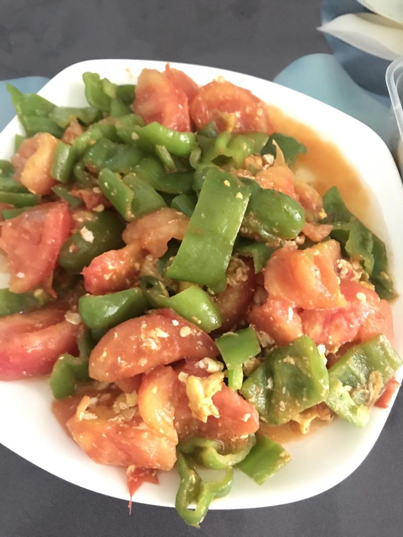 番茄青椒炒蛋