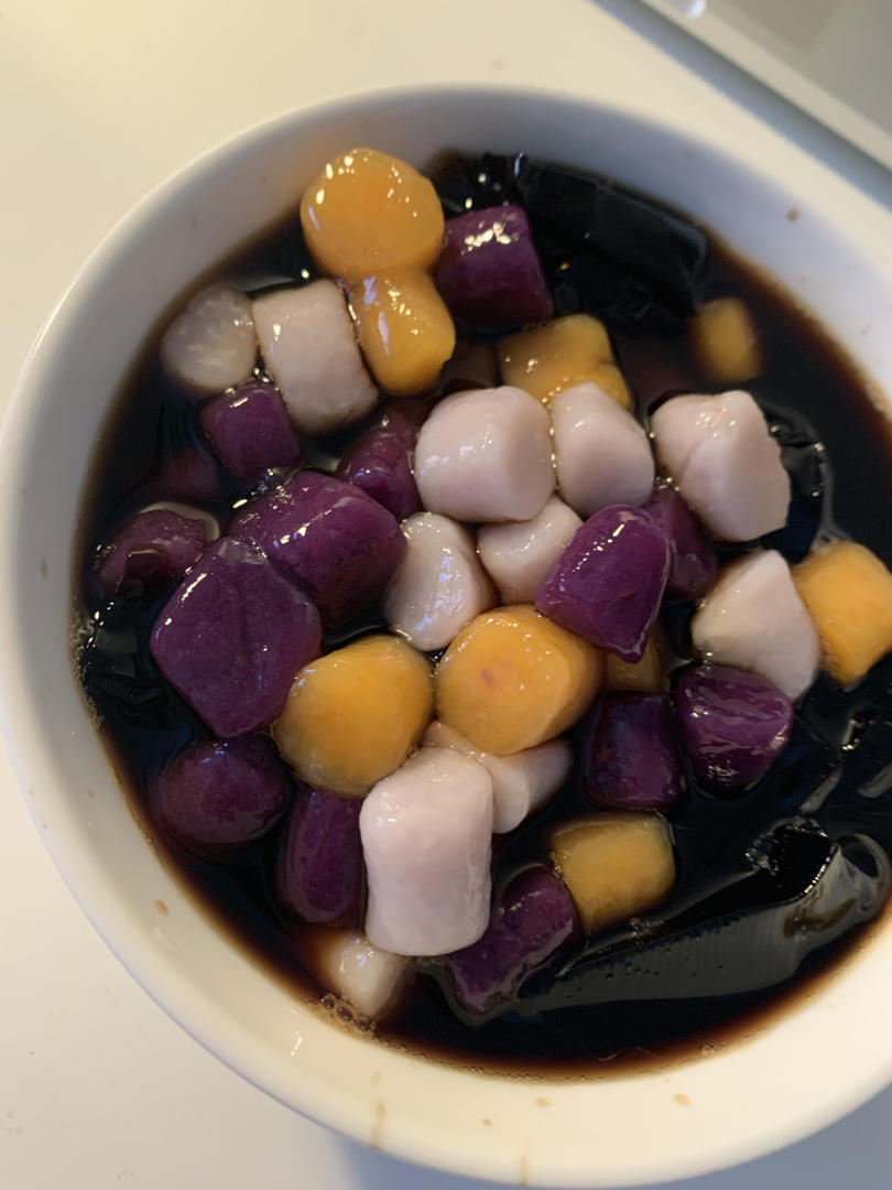 自制三色芋圆1⃣️（附上窍门详细比例）