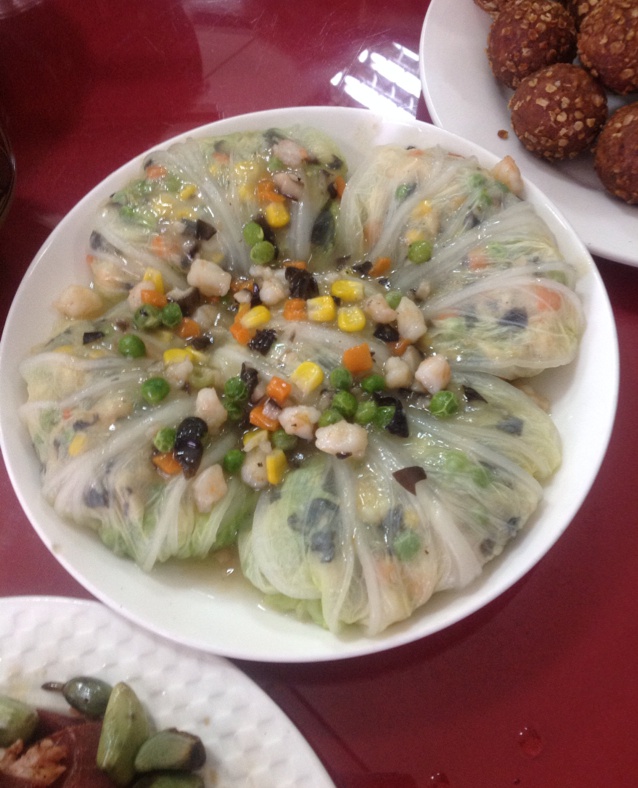 鲜香白菜包(八宝财袋)