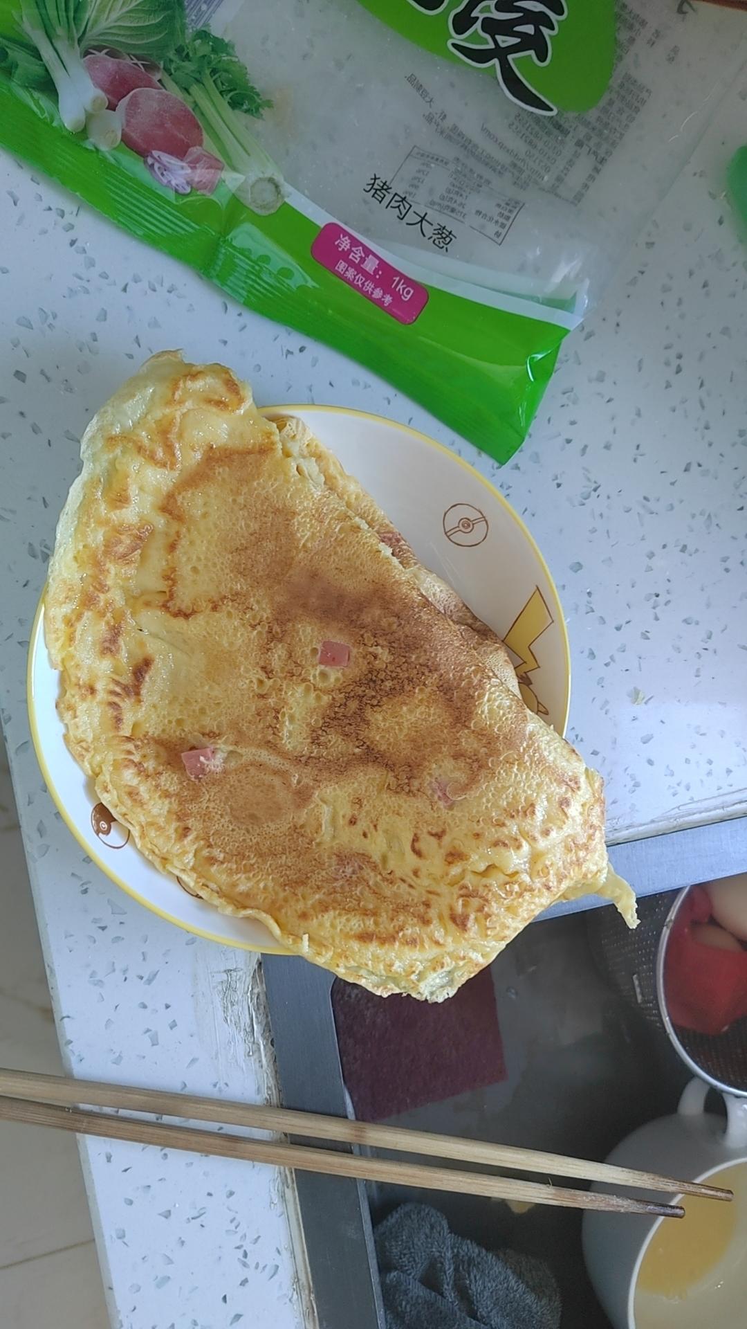 简单快手蔬菜鸡蛋煎饼