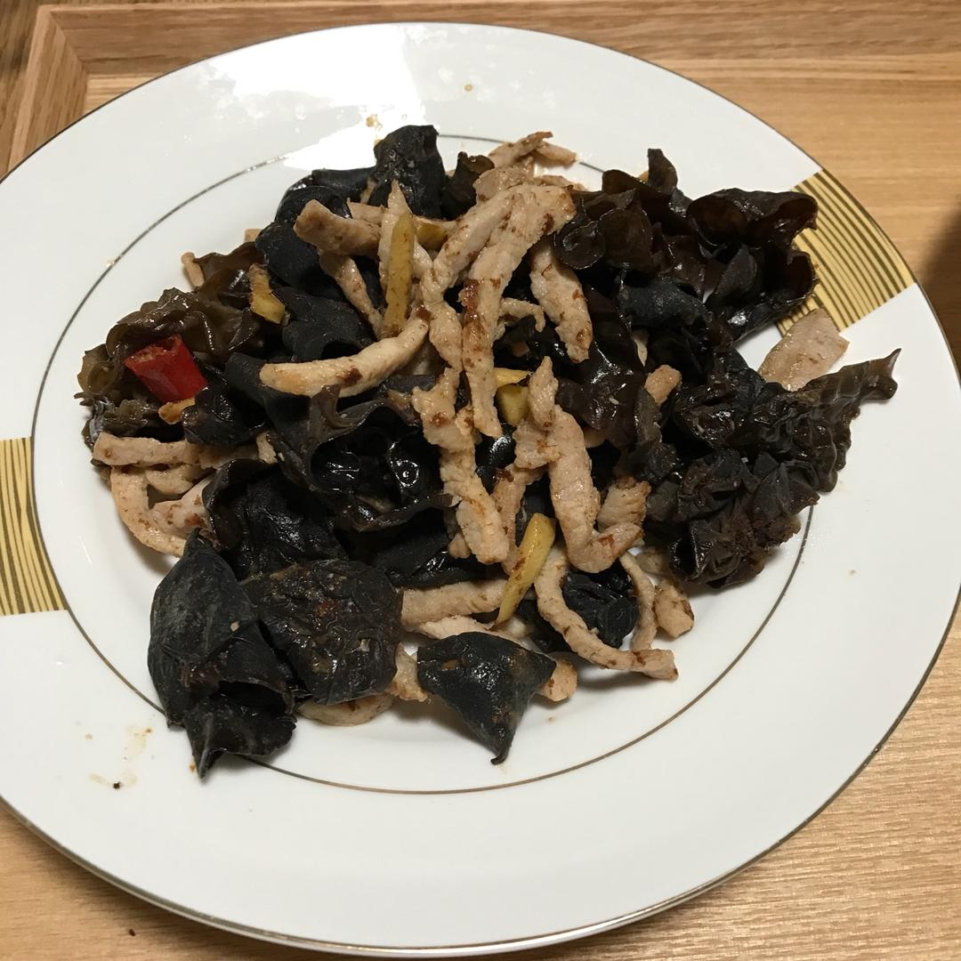 木耳炒肉丝