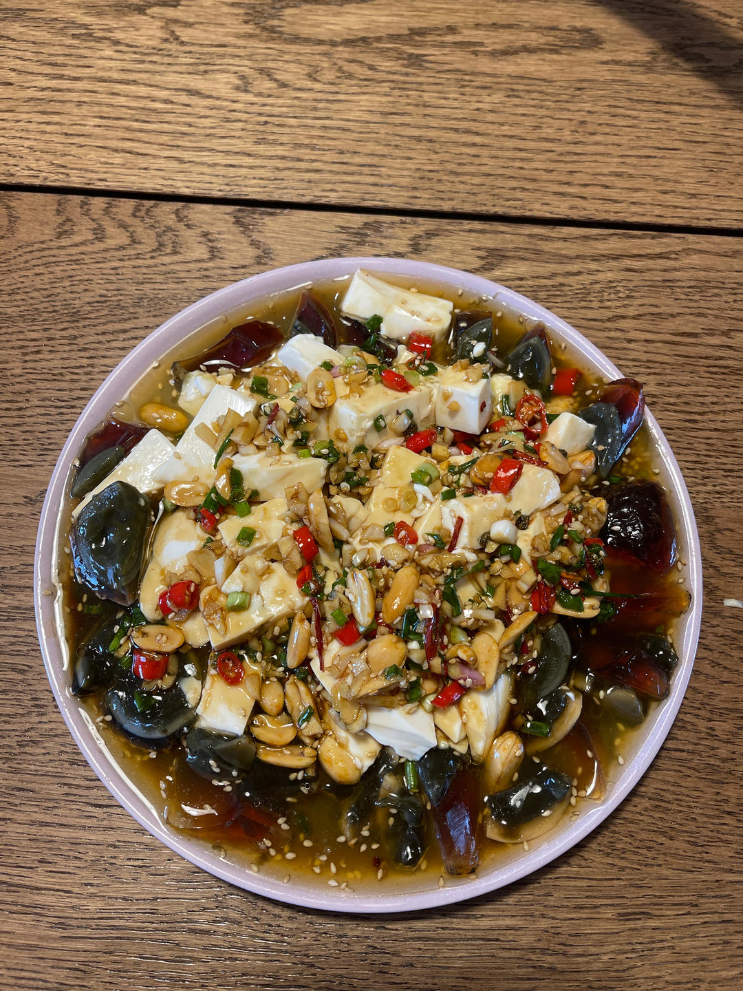 皮蛋拌豆腐