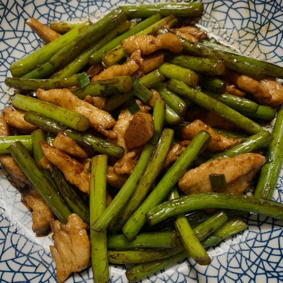蒜薹炒肉丝