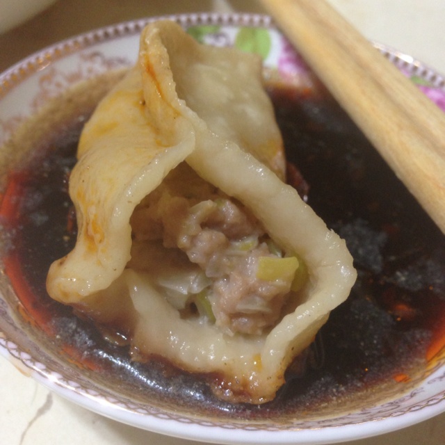 猪肉大葱锅贴