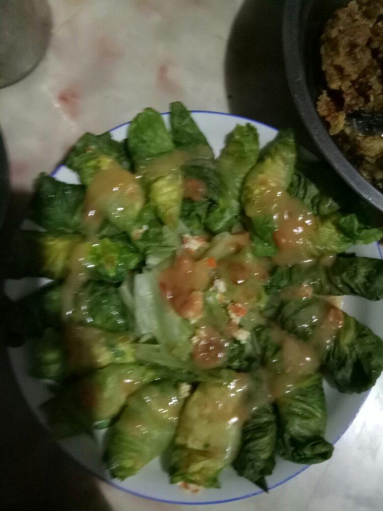 好吃不胖❗️巨简单，有福有财豆腐鸡蛋白菜卷～