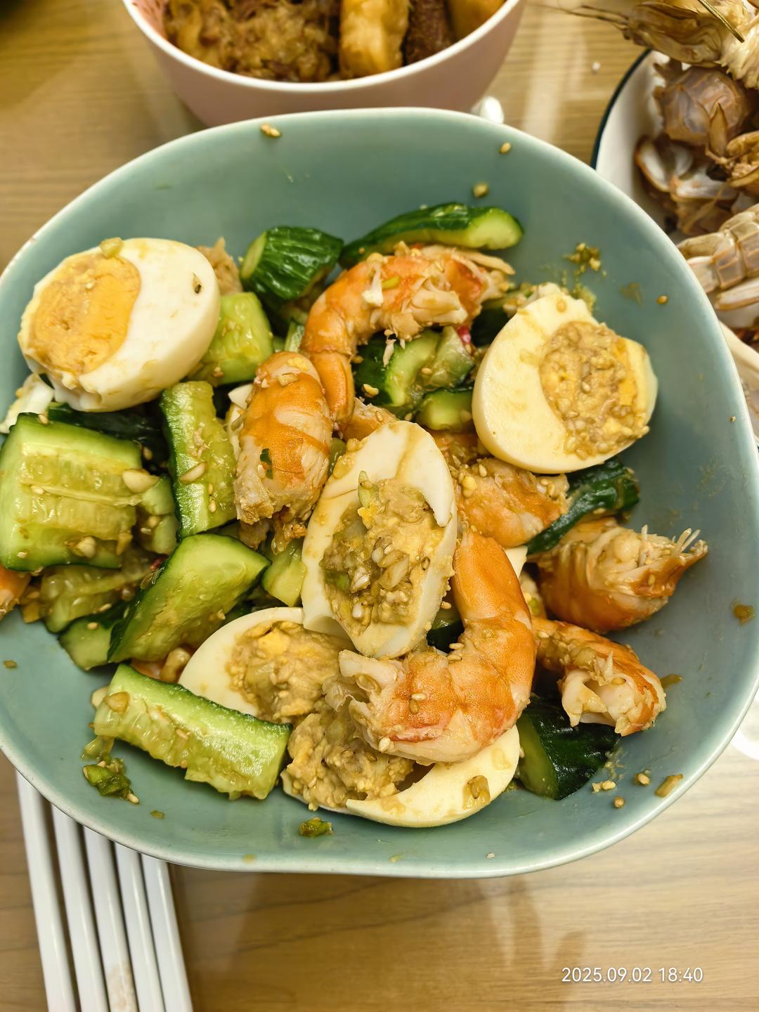 减脂一定要吃的凉拌虾仁黄瓜🦐