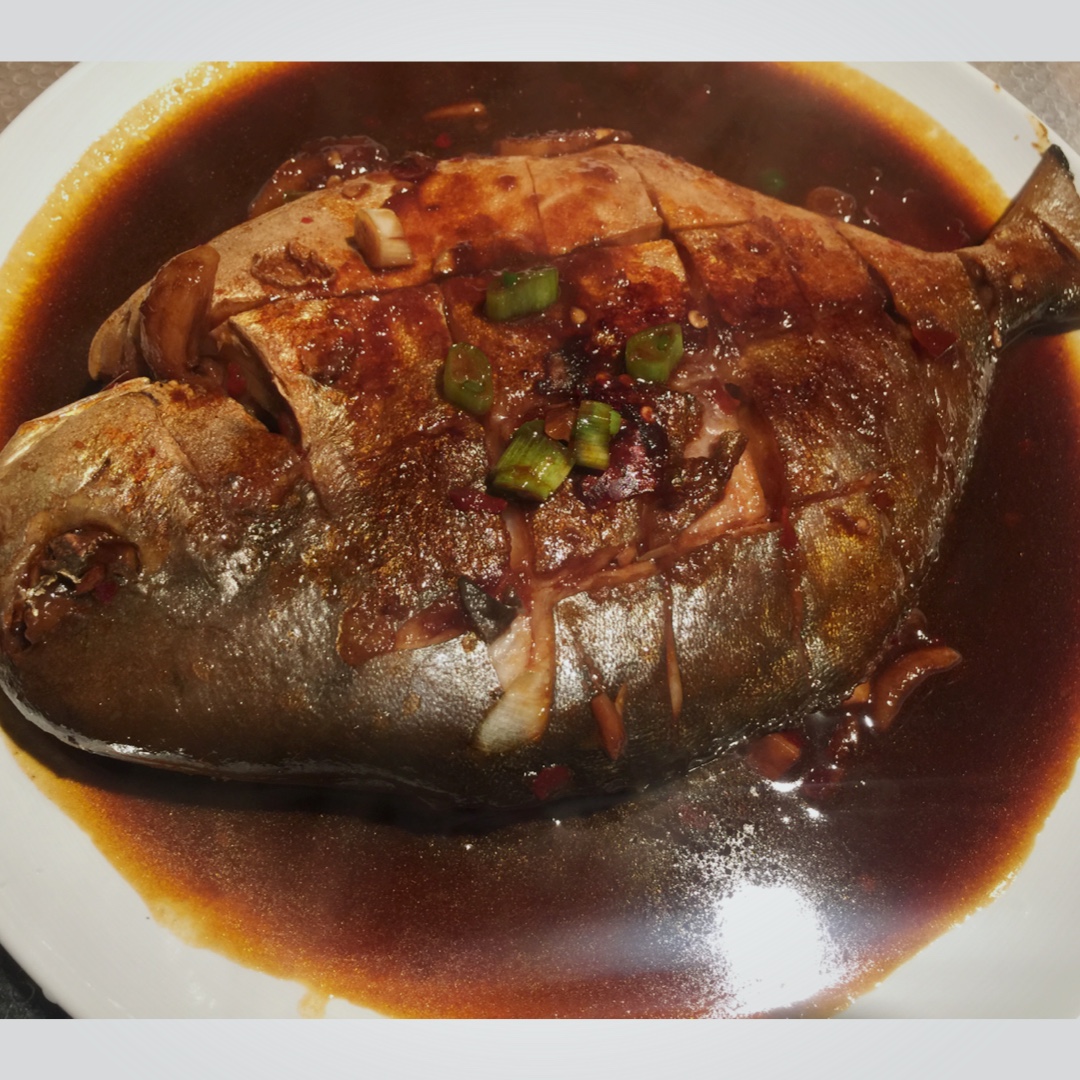 家常红烧鲳鱼