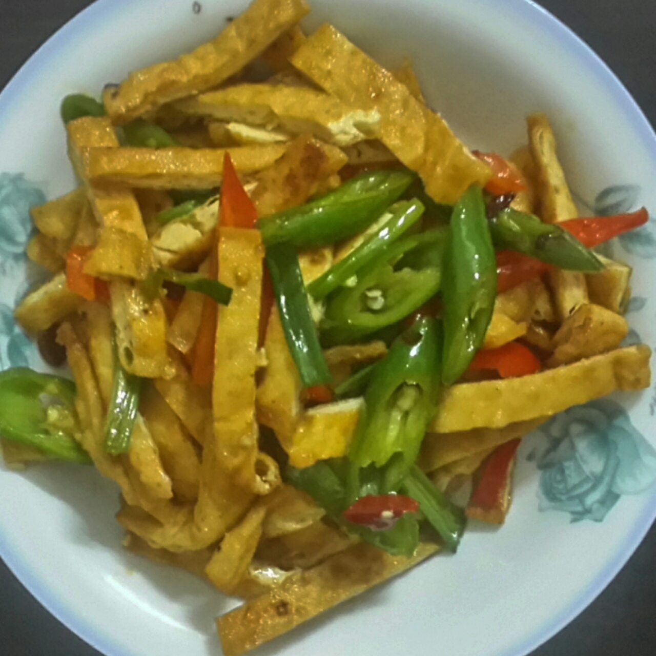 青椒豆腐干