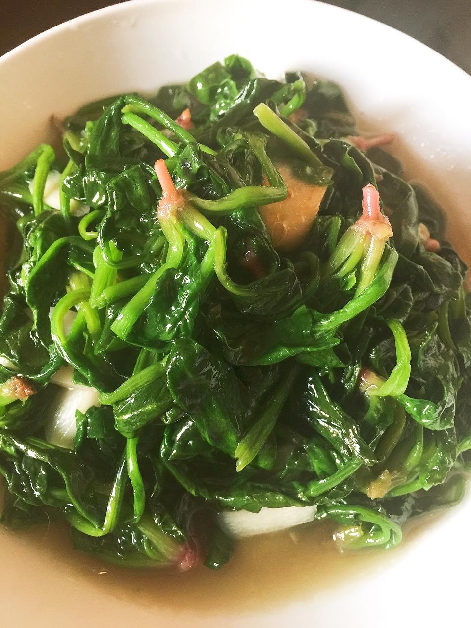 清炒菠菜的做法