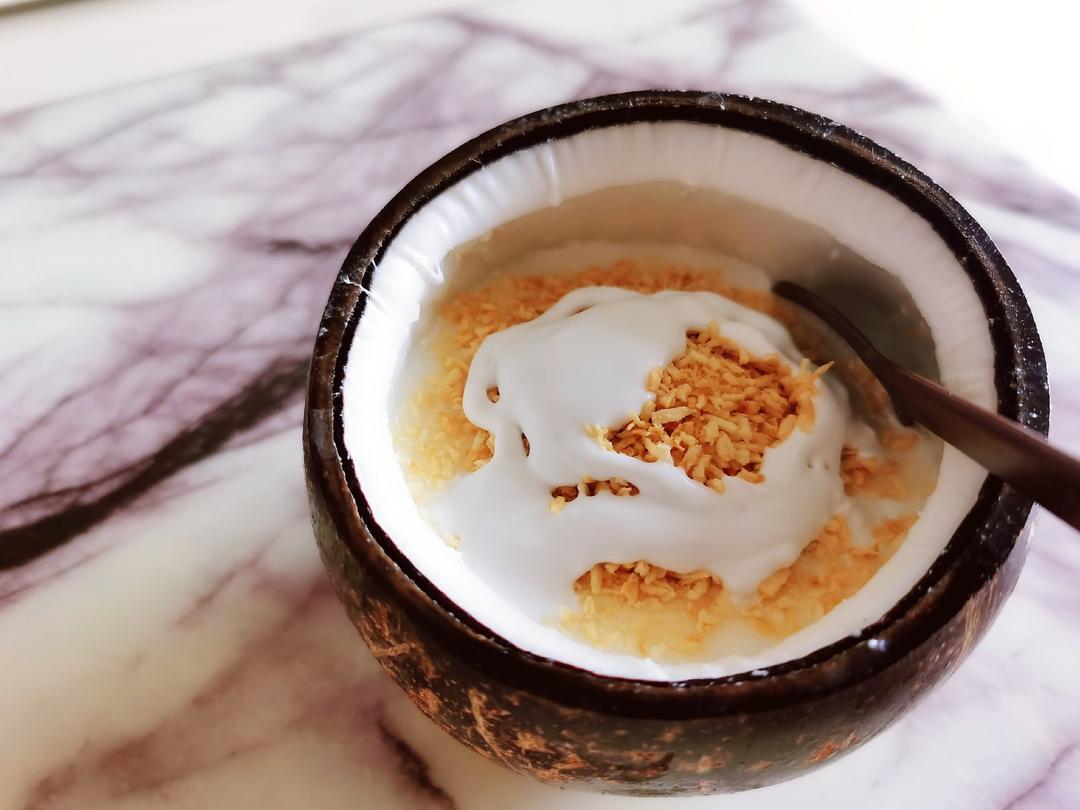 juli366做的浓郁版黄金椰粒椰子冻