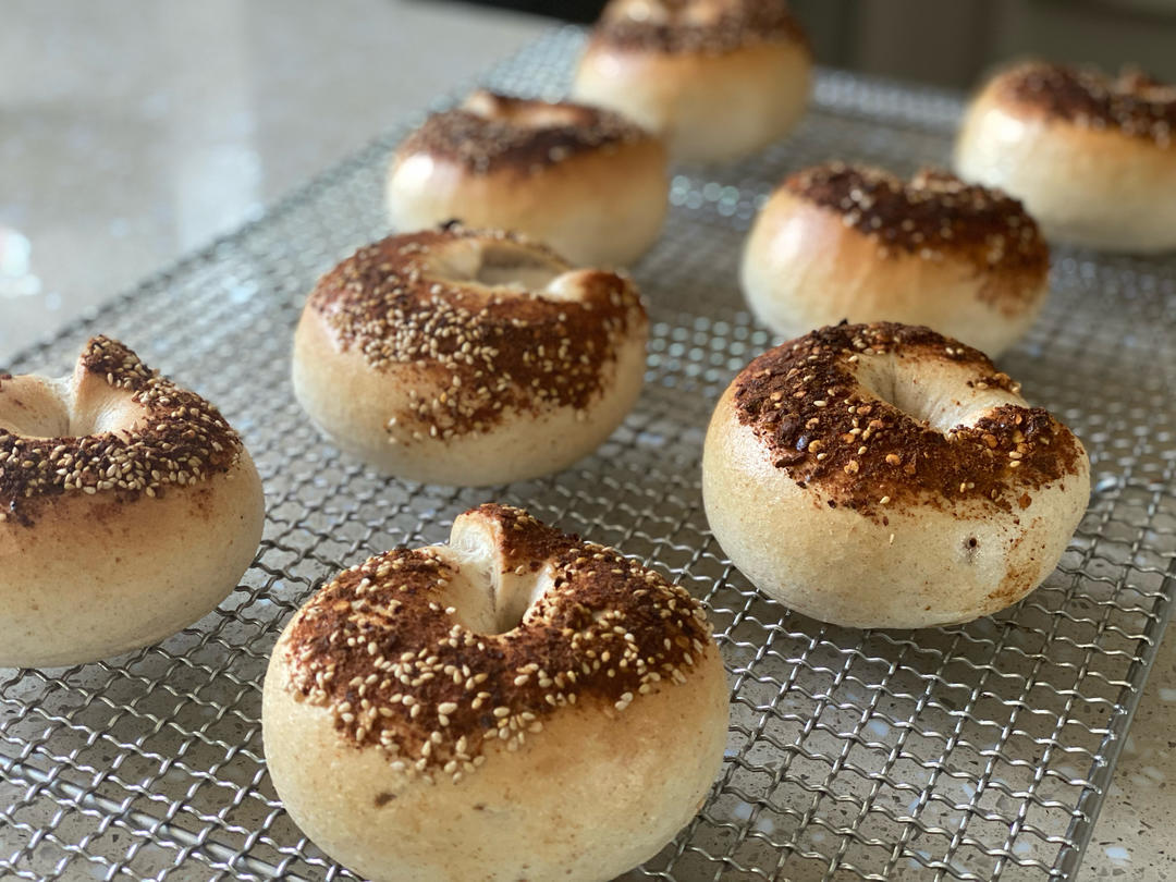 🥯全麦麻辣香肠贝果｜快手易做｜无需手套膜｜无需长时间发酵