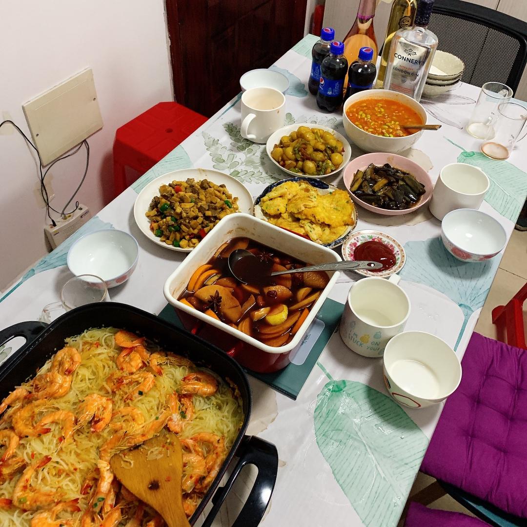 家常菜~杏鲍菇烧牛肉粒