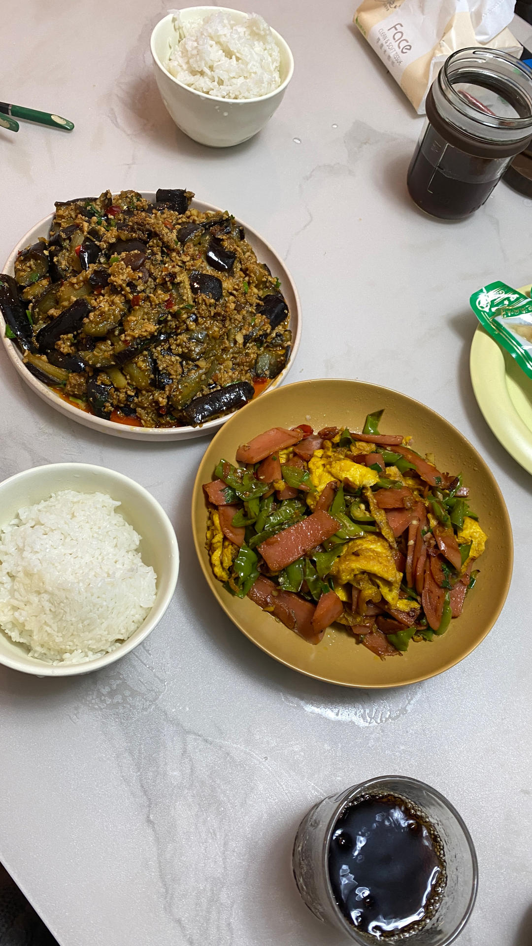 青椒火腿炒鸡蛋