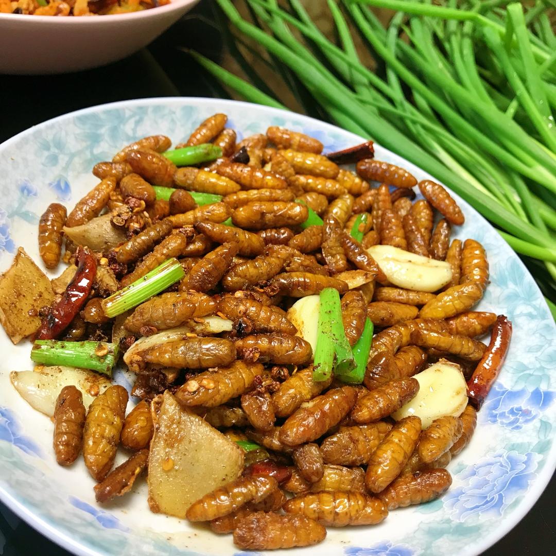 干煸蚕蛹