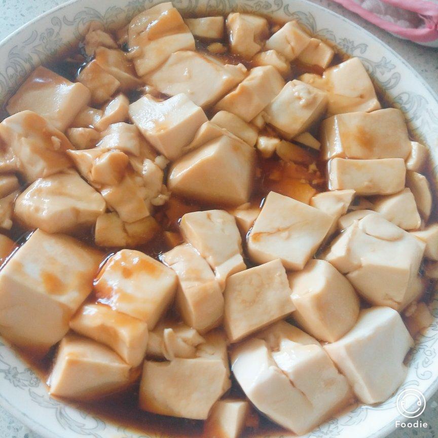 厨房毁灭者gg做的酱油香油葱拌豆腐