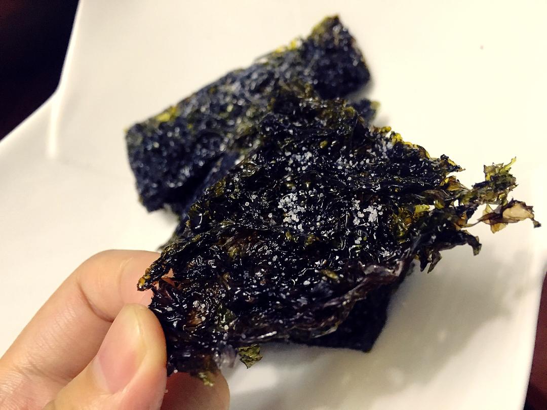 平底锅烤紫菜的做法