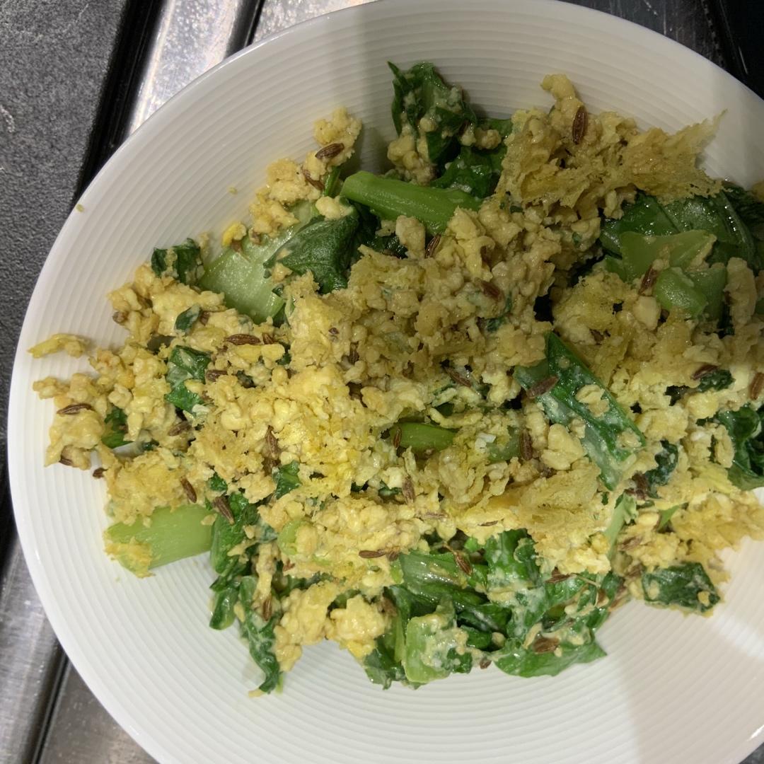 小白菜炒鸡蛋