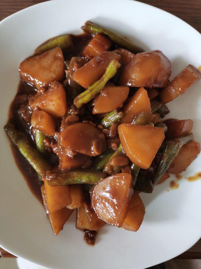 土豆炖豆角