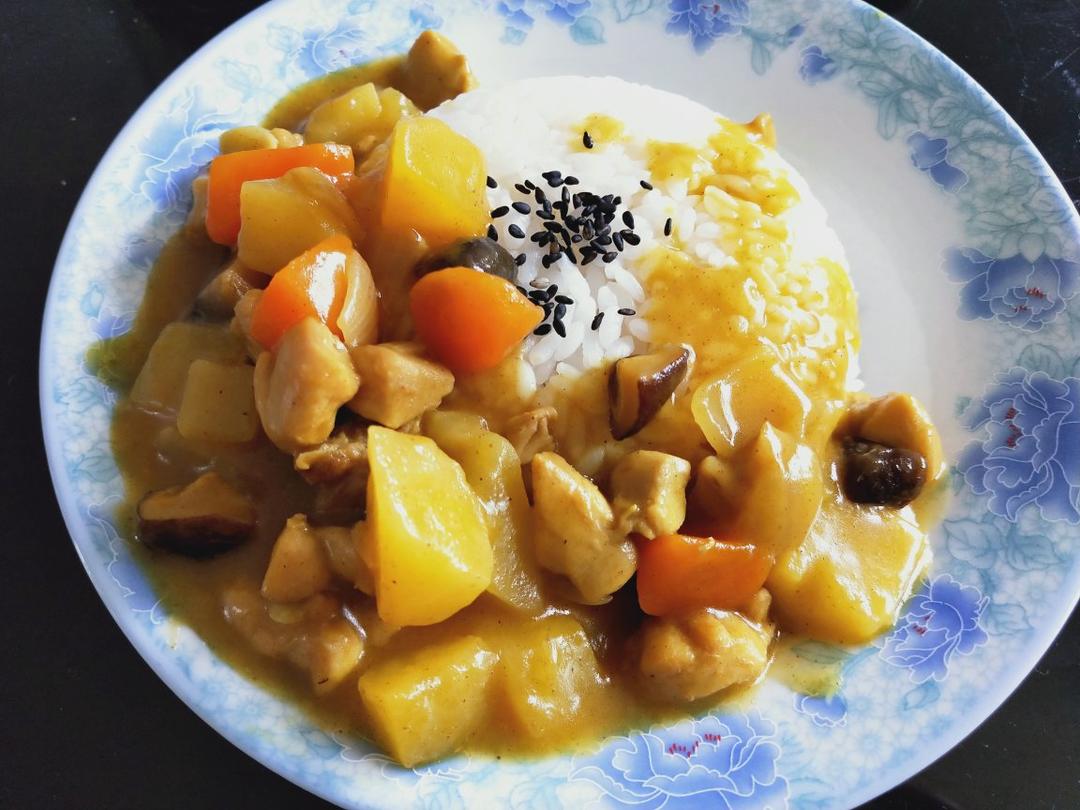 咖喱鸡腿饭