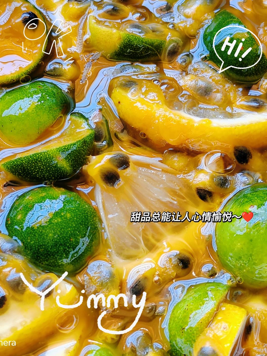 夏日必做！百香果柠檬蜂蜜冻茶